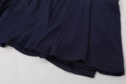 Princess Twisted Knot Bust Structured Corset Maxi Dress Chic Navy Blue Lace Halter Neck A-Line Long Dress AP7200