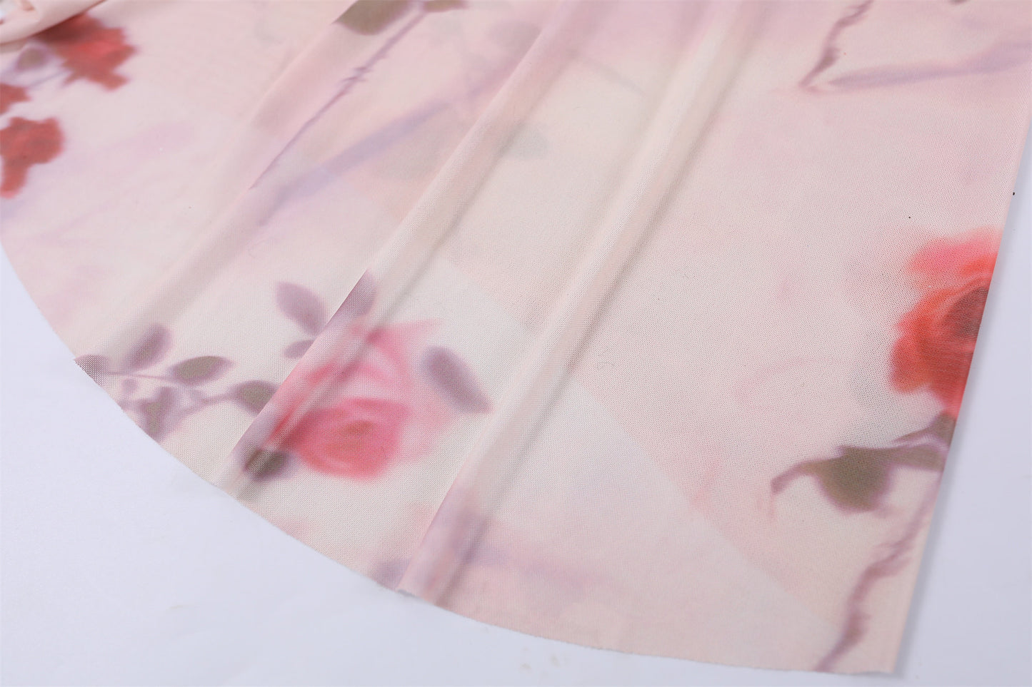 Pretty Ruched Mesh Top A-Line Maxi Dress Y2K Revival Pink Rose Two-Piece for Summer Festivals Long Dress AP7201