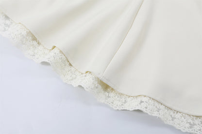 Fancy Puff Sleeves Lace Ruffle Maxi Dress Cottage core Aesthetic White Mermaid for Tea Parties Long Dress AP7202