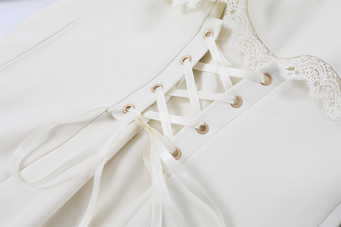 Fancy Puff Sleeves Lace Ruffle Maxi Dress Cottage core Aesthetic White Mermaid for Tea Parties Long Dress AP7202