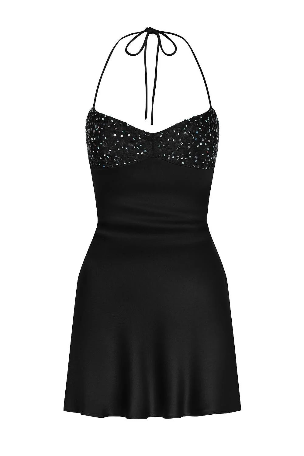 Satin Ruched Bust Lace Up Mini Homecoming Dress with Sequin AS002
