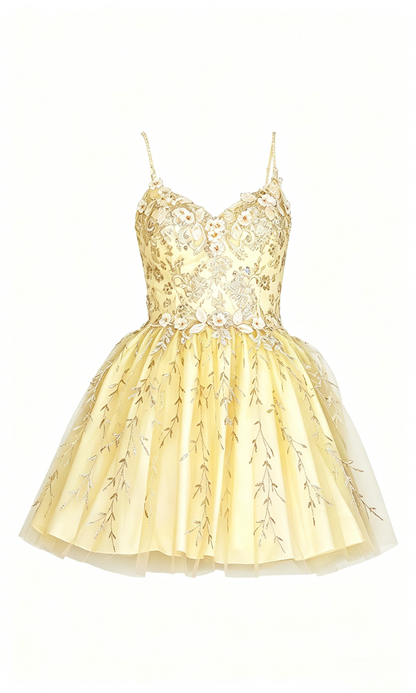 Cute Dusty Blue Lace Applique Spaghetti Straps Homecoming Dress A-Line Tulle Mini Gown AS056