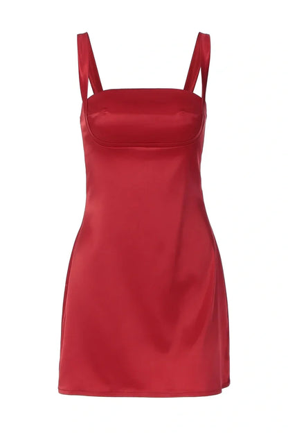 Trendy Plum Spaghetti Straps Sheath Short Homecoming Dress AS1364
