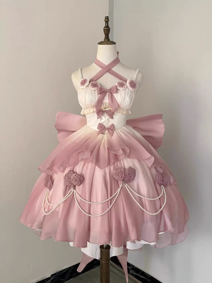Romantic Cream Blush Crisscross Halter Strap 3D Rose Bow Pearl Chain A Line Short Homecoming Dress AS1545