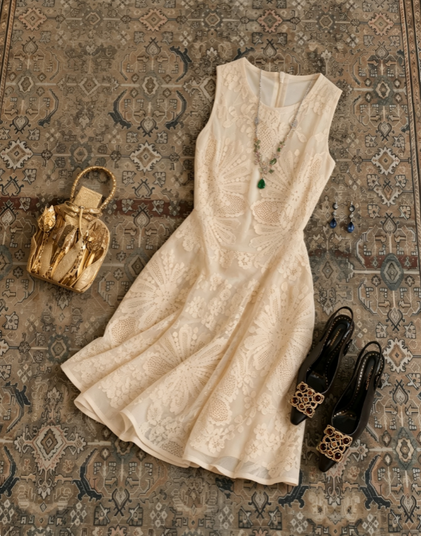Elegant Ivory Round Neck Sleeveless Floral Lace A-Line Short Homecoming Dress AS1664
