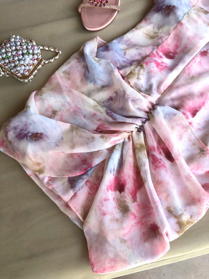 Gorgeous Pastel Watercolor Beaded Halter Beaded Sheath Short Homecoming Dress AS1988