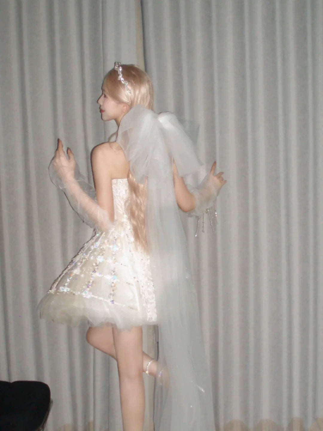 Sparkly Ivory Strapless Sweetheart Rhinestone Sequin Lace Beaded A Line Tulle Short Homecoming Dress AS2661