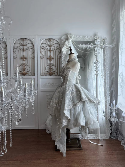 Glamorous Silver High Neck Heavy Rhinestone Beading A Line Short Wedding Homecoming Dress AS2798