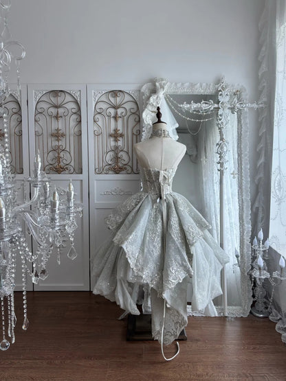 Glamorous Silver High Neck Heavy Rhinestone Beading A Line Short Wedding Homecoming Dress AS2798