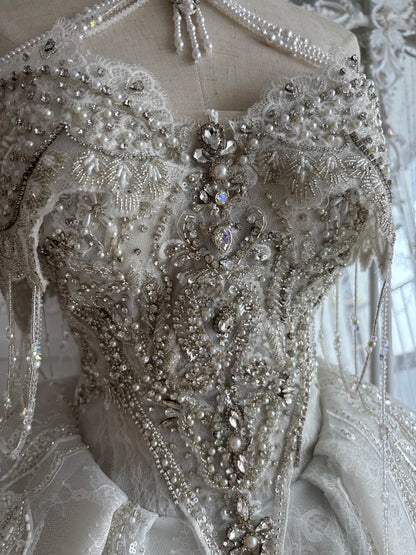 Luxurious Ivory Halter Heavy Rhinestone Beaded Lace A Line Short Wedding Dress Homecoming Dress AS2812