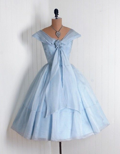 Elegant Light Blue Off The Shoulder V Neck Floral Knot A Line Midi Homecoming Dress AS2866