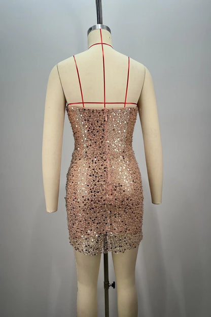Stunning Strapless Rhinestone Corset Bodycon Homecoming Dress AS310