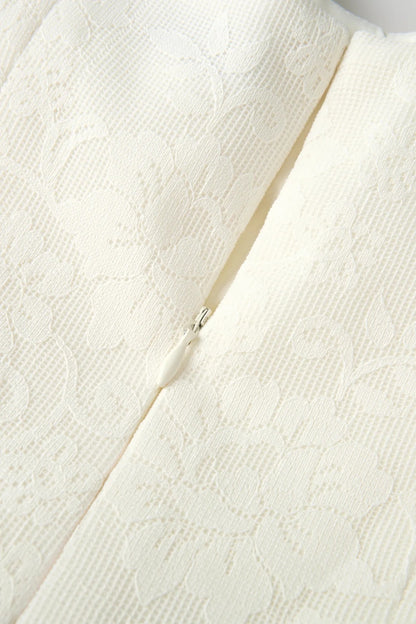 Elegant Ivory Spaghetti Straps Bow A-Line Short Homecoming Dress AS3232