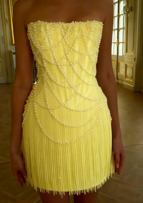 Dazzling Blue Strapless Beaded Fringe Bodycon Short Birthday Dress Homecoming Dress AS3239