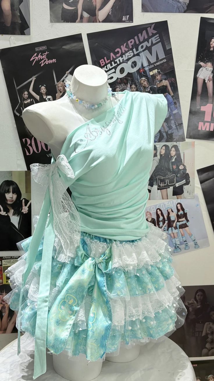Fresh Mint One Shoulder Bow A Line Short Homecoming Dress Birthday Dress AS3242