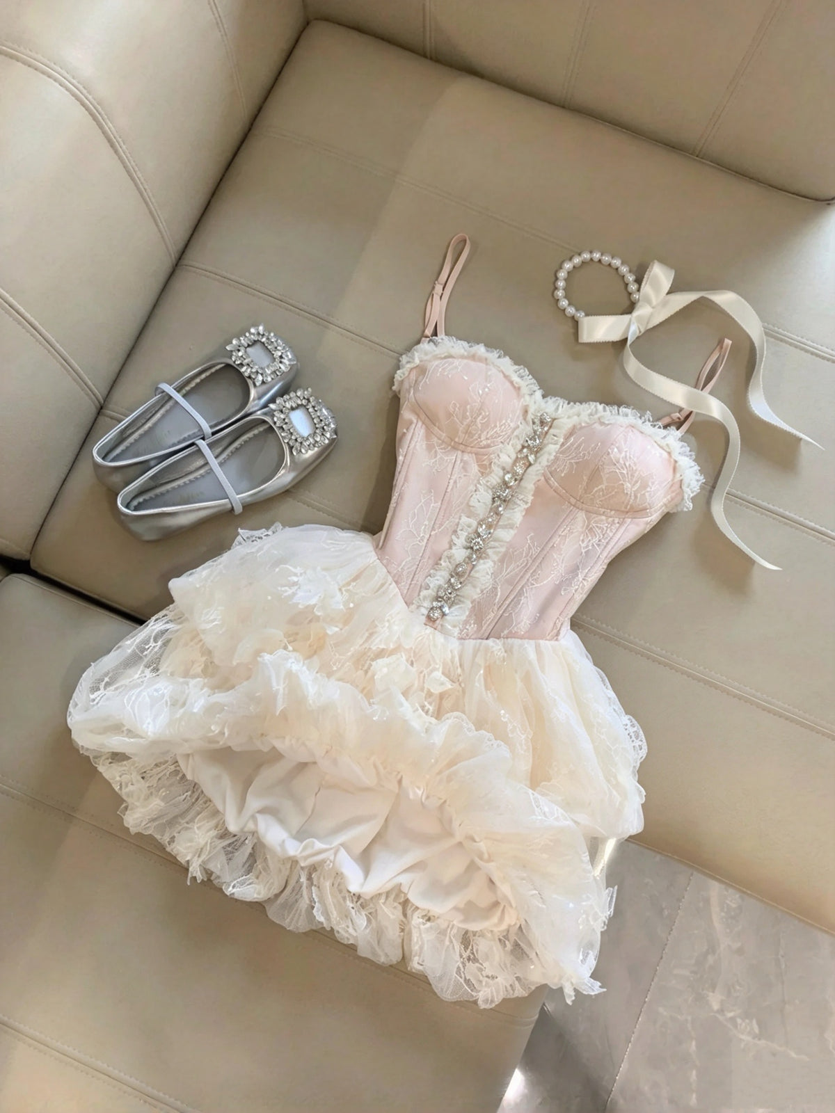 Romantic Pink Spaghetti Straps Sweetheart Rhinestone Lace A Line Short Homecoming Dress Birthday Dress AS3275