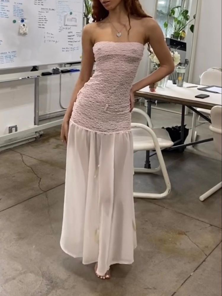 Soft Pink Strapless Convertible Chiffon Sheath Skirt Multi-Length Dress Homecoming Dress AS3315