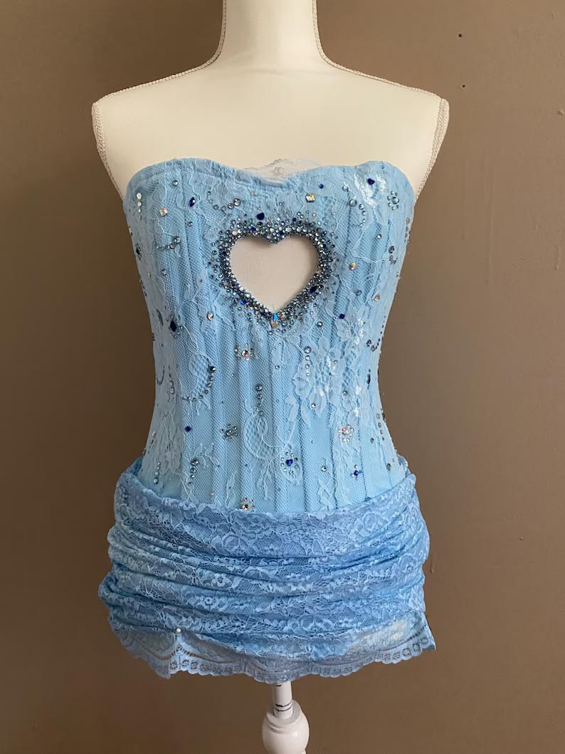 Chic Pink Strapless Heart Cutout Beaded Lace Ruched Bodycon Short Homecoming Dress Birthday Dress AS3479