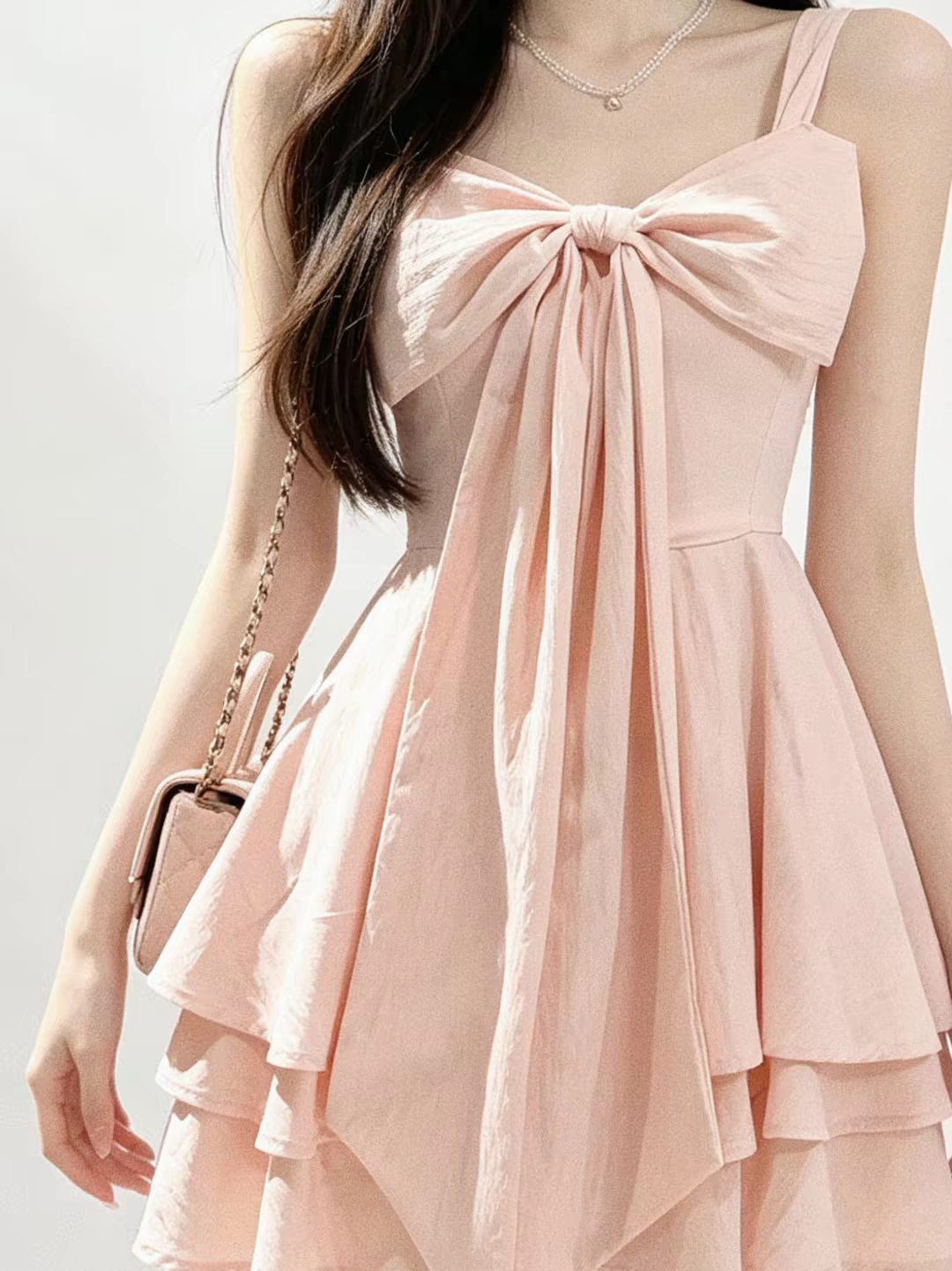 Sweet Ivory Straps Front Bow A Line Short Homecoming Dress Birthday Dress AS3542