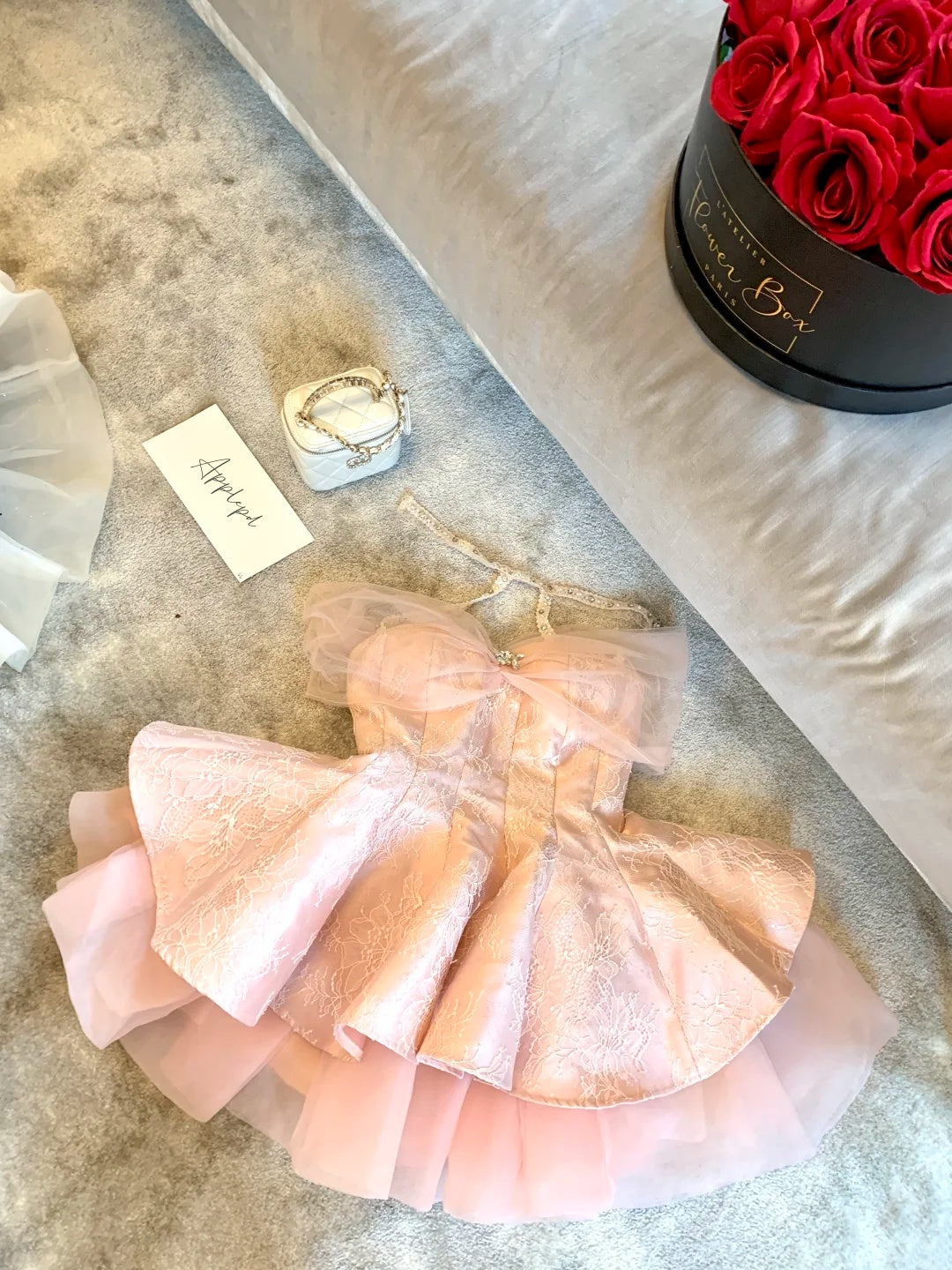 Dreamy Pink Off Shoulder Halter Rhinestone Sequin Lace A Line Short Homecoming Dress Birthday Dress AS3551