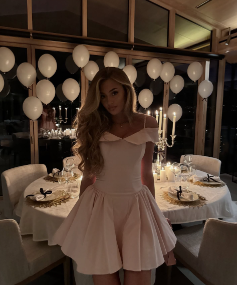 Elegant Blush Pink Spaghetti Straps A Line Short Homecoming Dress AS571