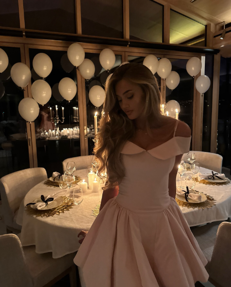 Elegant Blush Pink Spaghetti Straps A Line Short Homecoming Dress AS571