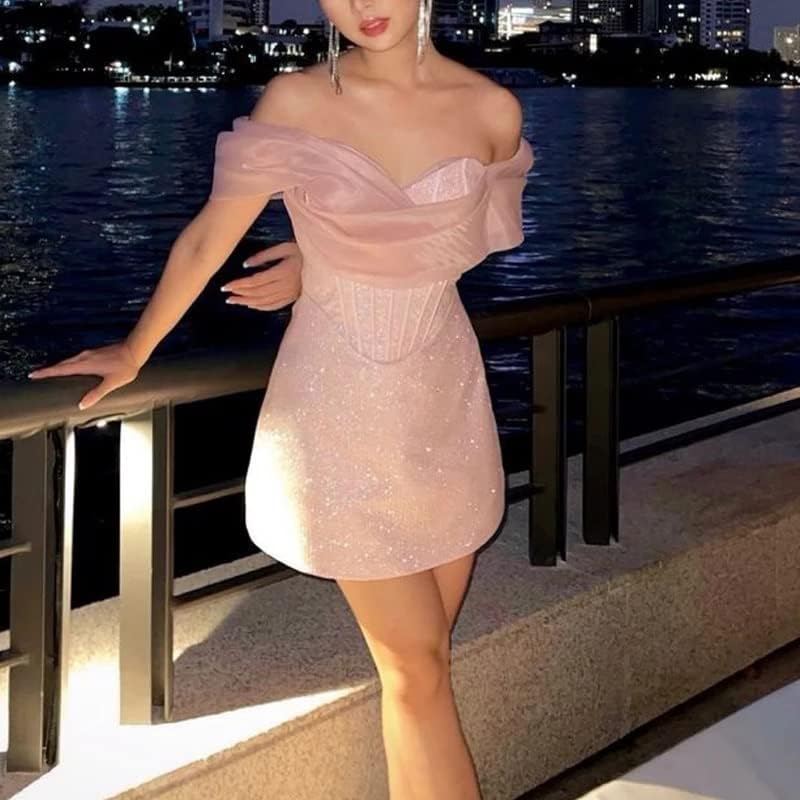Opulent Blush Pink Beaded Spaghetti Straps Short A-Line Homecoming Dress With Asymmetric Chiffon Detail AS630