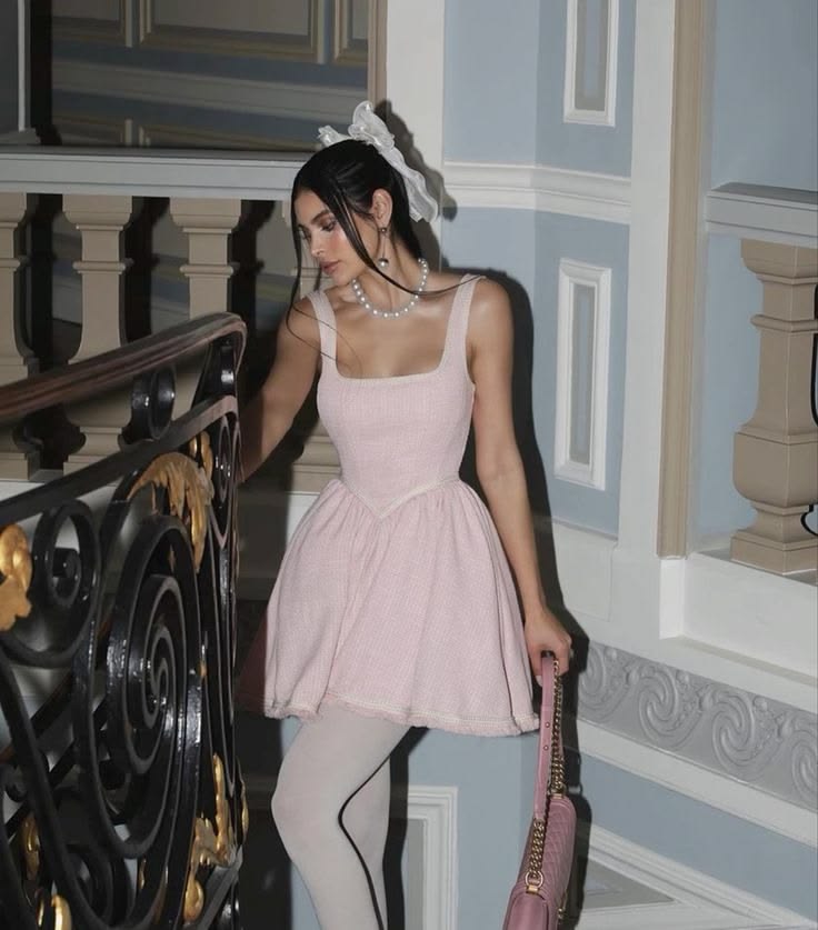 Sweet Pink Square Neck Straps Lace-Up Back A Line Short Homecoming Dress AS753