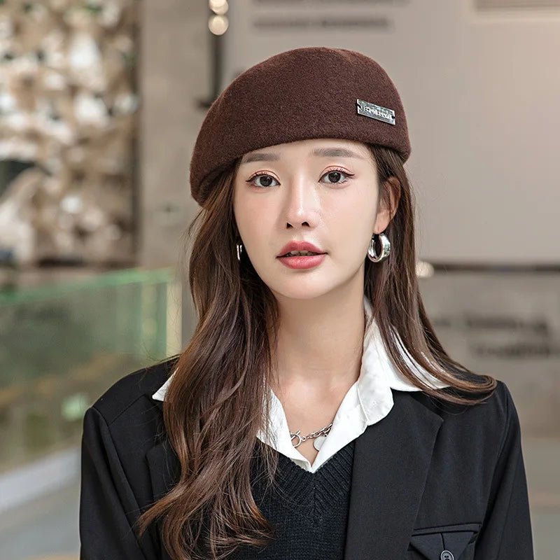 Simple Classic French Wool Beret For Women AP00228