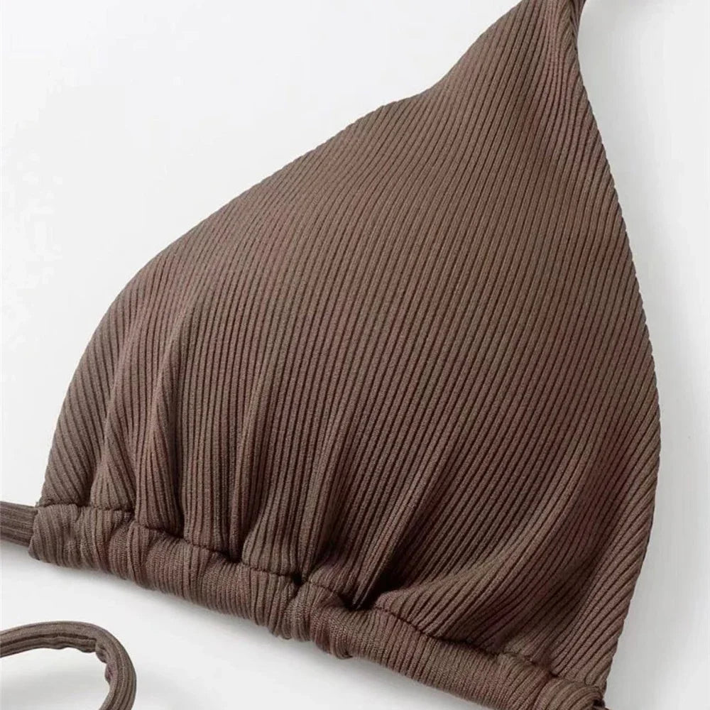 Sexy New Fashion Halter Neck Type Knot Two Piece Bikini AP000144