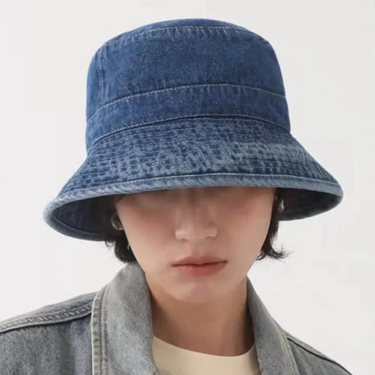 Denim Bucket Hat Unisex Casual Outdoor Style AP00233