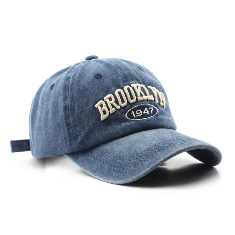 Vintage Brooklyn 1947 Adjustable Simple Fashion Baseball Cap AP00223