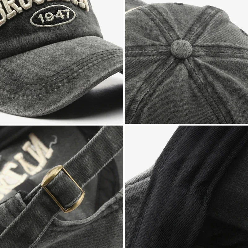 Vintage Brooklyn 1947 Adjustable Simple Fashion Baseball Cap AP00223