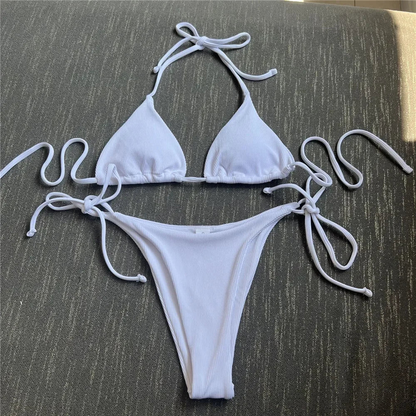 Sexy New Fashion Halter Neck Type Knot Two Piece Bikini AP000144
