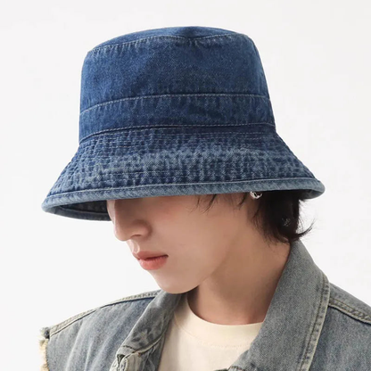 Denim Bucket Hat Unisex Casual Outdoor Style AP00233