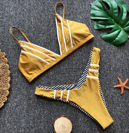 New Simple Triangle Bikini Fashion Sexy Lace-up Swimsuit AP000120