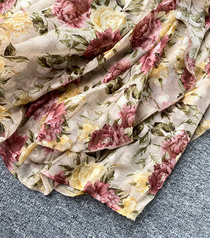 New Fashion Cute A Line Floral Pattern Dress Summer Dress AP00078