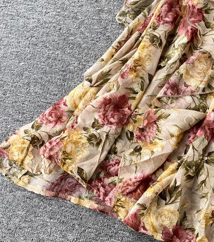 New Fashion Cute A Line Floral Pattern Dress Summer Dress AP00078