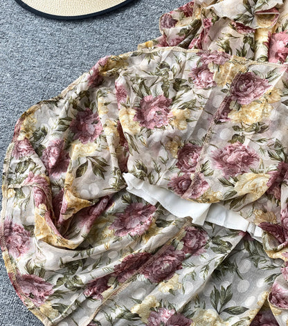 New Fashion Cute A Line Floral Pattern Dress Summer Dress AP00078