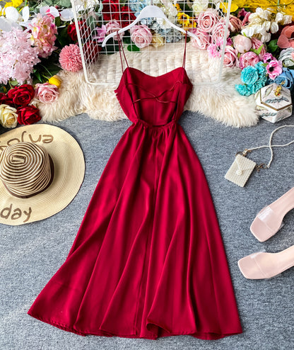 New Style Cute A Line Chiffon Backless Dress Fashion Girl Dress AP00081