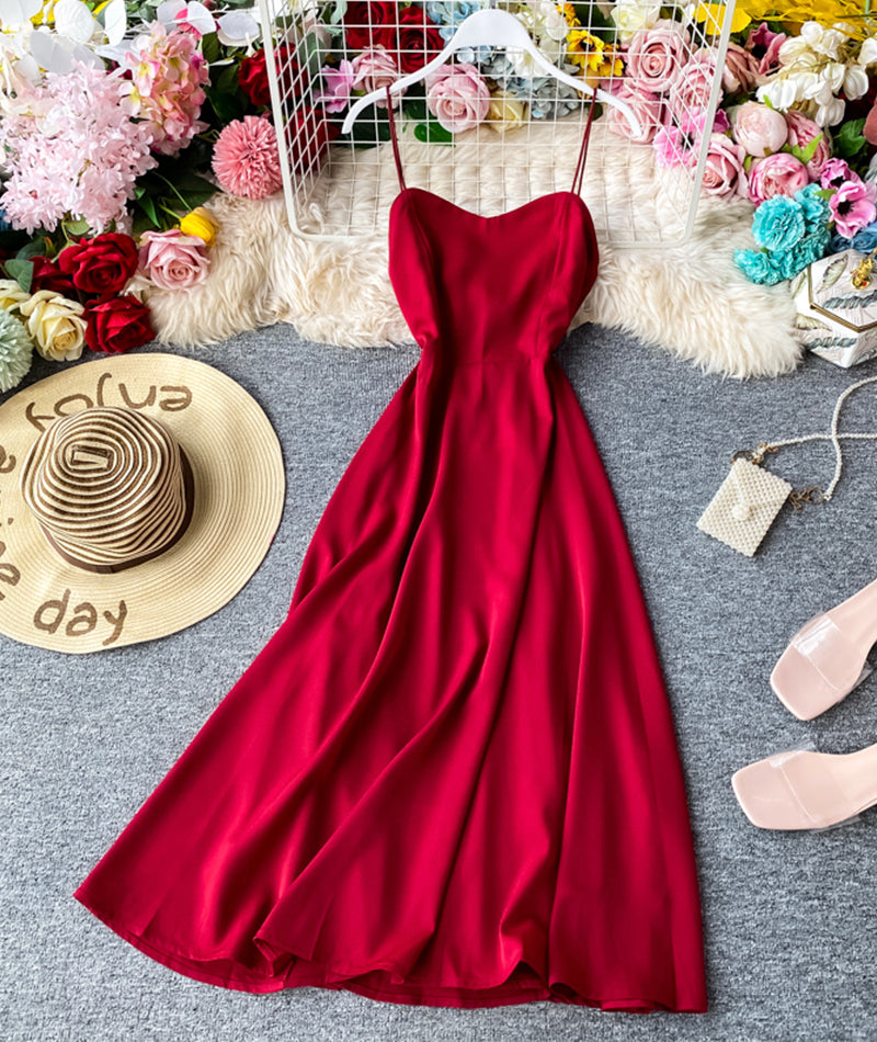 New Style Cute A Line Chiffon Backless Dress Fashion Girl Dress AP00081
