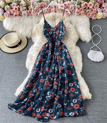 Cute New Fashion A Line Floral Dress AP00075