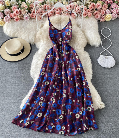 Cute New Fashion A Line Floral Dress AP00075