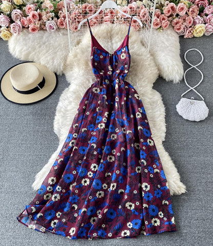 Cute New Fashion A Line Floral Dress AP00075