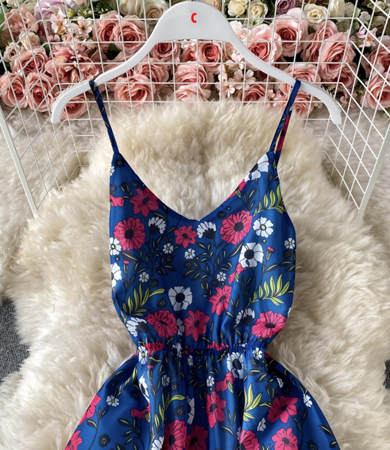 Cute New Fashion A Line Floral Dress AP00075