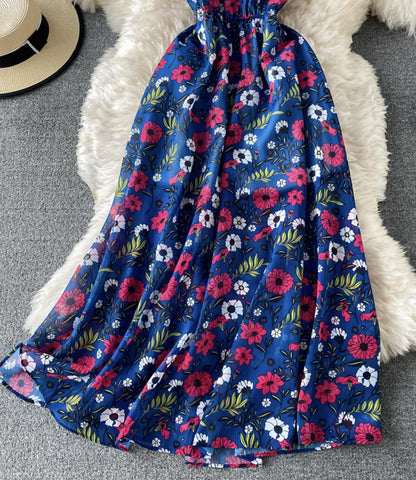 Cute New Fashion A Line Floral Dress AP00075