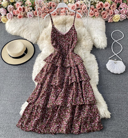 New Fashion Cute A Line Floral Dress AP00074