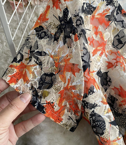 Cute Fashion A Line Lace Short Dress Floral Dress AP00072