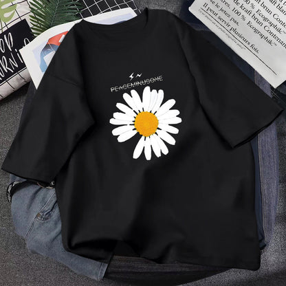 Daisy,cartoon T - Shirt, Loose Fun T - Shirt, Couple T - Shirt AP00037