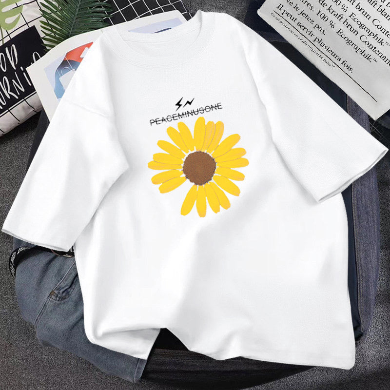 Daisy,cartoon T - Shirt, Loose Fun T - Shirt, Couple T - Shirt AP00037